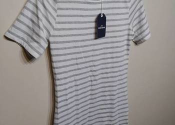 Yachting Couture S bluzka tunika paski popielaty