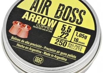 Śrut Apolo Air Boss Arrow Copper 5.5 mm, 250 szt. 1.05g/16.0gr (30100)