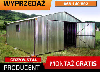 Garaż blaszany OCYNKOWANY - Magazyn Wiata - Hala Stalowa – GRZYWSTAL