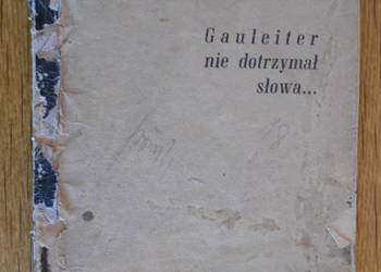 Żółty Tygrys - Gauleiter nie dotrzymał słowa - 1962