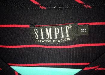 Bluzka t-shirt SIMPLE rozmiar S-36