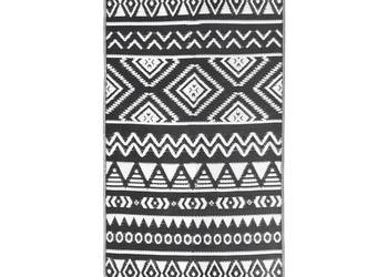 Dywan zewnętrzny czarny 80 x 150 cm PP WM-316975