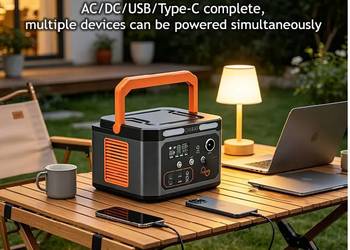 Przenośna stacja ładująca,Powerbank   600W /1200W Generator Solarny