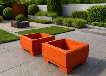 donica ogrodowa doniczka donice drewniane meble ogrodowe dom ogrod