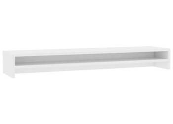 Podstawka na monitor biała 100x24x13 cm materiał drewnopochodny WM-800333