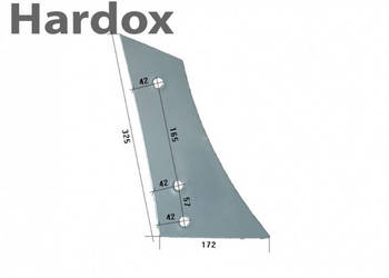 Pierś HARDOX 3450532/P KU2KR części do pługa LEMKEN
