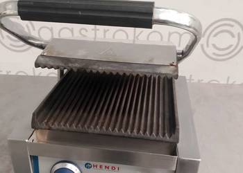 Grill kontaktowy pojedynczy Hendi ryflowany
