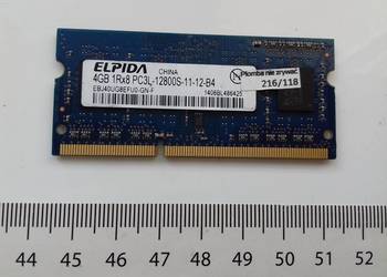 Elpida DDR3L 4GB, PC3L-12800S, SODIMM, 1,35V, 1600MHz, laptopowy, EBJ40UG8E