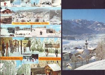 K. Poczt.RFN - widoki zimą  z koresp. 1991   3 poz.