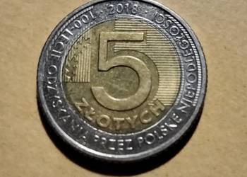 Moneta 5 zł z 2018 r. (100-lecie odzysk. niepodl.)