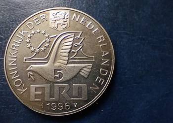Stare monety 5 euro 1996 Holandia