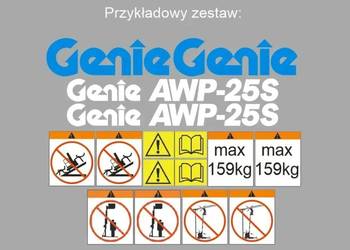 Naklejki oklejenie GENIE AWP 20S 25S 30S 36S 40S Zamiennik