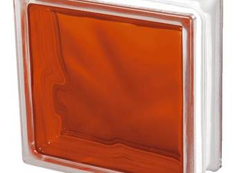 Pustak szklany luksfer 1919/8 Wave Orange pomarańczowy