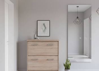 TOP MIX szafka na buty 2k biały lub dąb sonoma