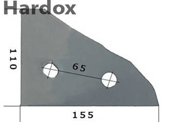 Płoza przednia HARDOX 761107/L części do pługa KUHN