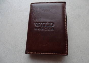 Męski, skórzany portfel WILD HUNTER brązowy