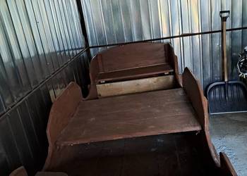 Duże sanie drewniane