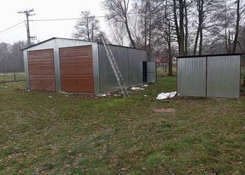 Garaż Blaszany Ocynkowany / Wiata Garażowa - Hala , Wiaty - GRZYWSTAL