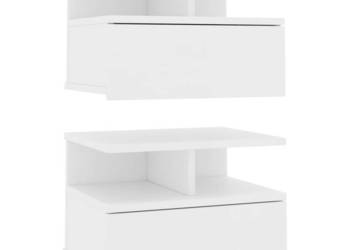 Wiszące szafki nocne 2 szt. białe 40x31x27 cm WM-800406