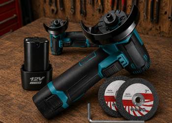 Szlifierka kątowa 3" 12V bezszczotkowa 76mm akumulator