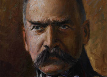 Obraz olejny Józef Piłsudski Portret 24x30