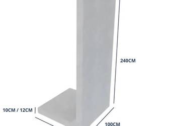 Mur Ogrodzeniowy 240cmx100cm Beton Architektoniczny