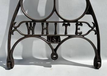 NOGA, PODSTAWA MASZYNY - STARA MASZYNA - WHITE USA