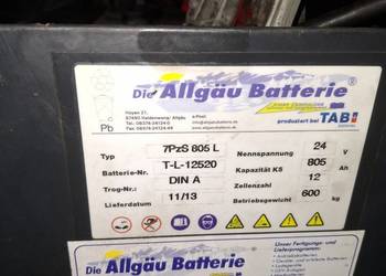 Baterie wózek widłowy steinbock 1300