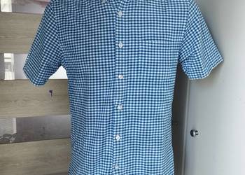 Koszula męska w kratę Primark M slim fit – jak nowa, bawełniana, krótki ręk