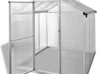 vidaXL Szklarnia, wzmocnione aluminium, 3,46 m²(SKU:43555)
