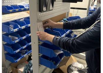 Regał warsztatowy na kółkach (4 szt.)