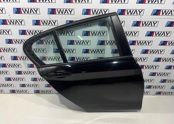 BMW F20 DRZWI PRAWY TYŁ TYLNE PRAWE 668 SCHWARZ 2 II KOMPLETNE