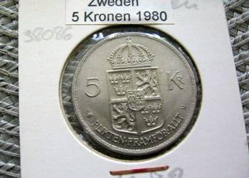 Szwecja 5 Koron 1972