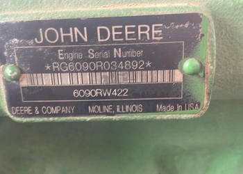 John Deere 6090RW422 - blok cylindrów wał głowica R542211