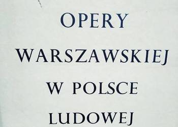 25 lat Opery Warszawskiej w Polsce Ludowej książki outlet