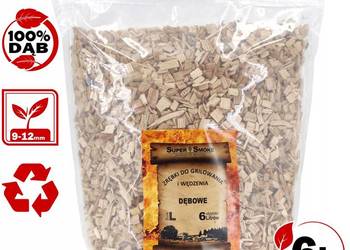 Zrębki Wędzarnicze Super Smoke DĄB KL-10 (9-12mm) Large 6L Doypack