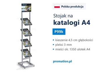Ekspozytory na ulotki A4 | standy na foldery | wolnostojące