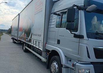 MAN TGM 15.290 + przyczepa Wecon zestaw 38EP 7.7x3.05
