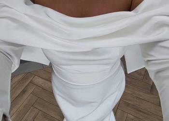 Betty &Sam prosta klasyczna elegancka suknia ślubna wieczorowa 36