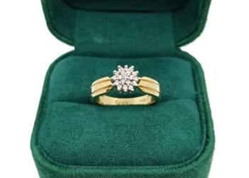 Złoty Pierscionek z diamentem 585 3,40g R10