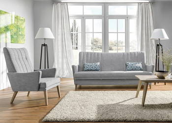 *Nowoczesność i minimalizm TORINO II sofa+1fotel=od ręki