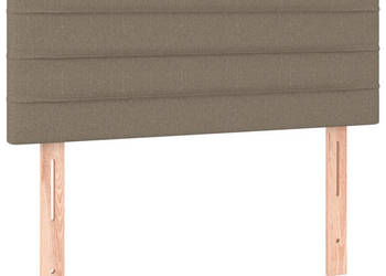 Zagłówek do łóżka taupe 80x5x78/88 cm tkanina WM-346106