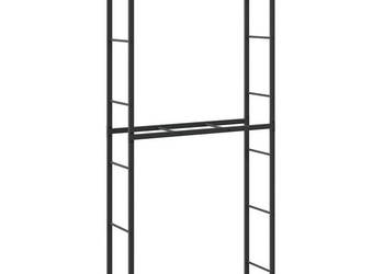 vidaXL Stojak na drewno opałowe, czarny, 100x30x209 cm(SKU:4018469)