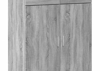 Szafka szary dąb sonoma 80x425x93cm materiał drewnopochodny WM-3281474