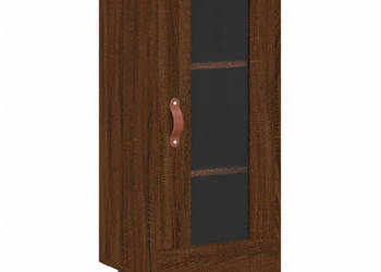 Szafka brązowy dąb 345x34x90 cm materiał drewnopochodny WM-828771