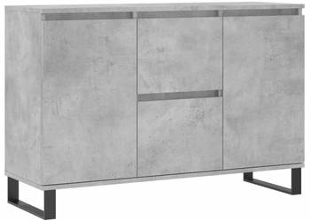 Szafka szarość betonu 104x35x70 cm materiał drewnopochodny WM-827216