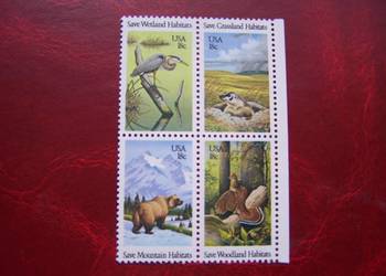 USA 1981 MNH Mi. 1493/96 Fauna Zwierzęta  a