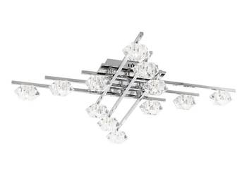 GLOBO 5693-12 - Lampa sufitowa glamour DAKAR 12xG4/20W/230V 85cm x 85 cm