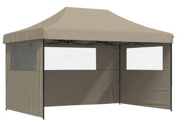 Namiot imprezowy typu pop-up z 3 ściankami taupe WM-4004970