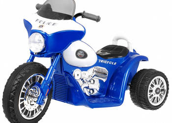 Autko motor MOTOREK CHOPPER na akumulator trójkołowy dla dzieci pojazd blue